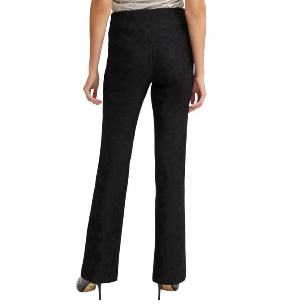 Chico's Black Label Lace Wide Leg Pants - 8 Reg - Black NWT - Picture 3 of 13